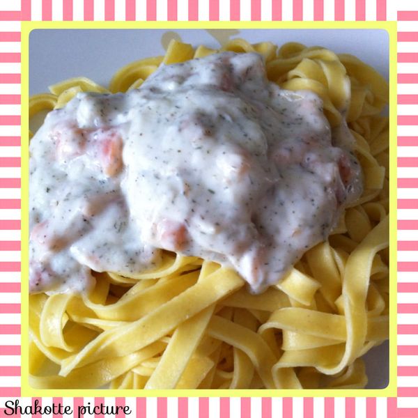 Tagliatelles au saumon fumé