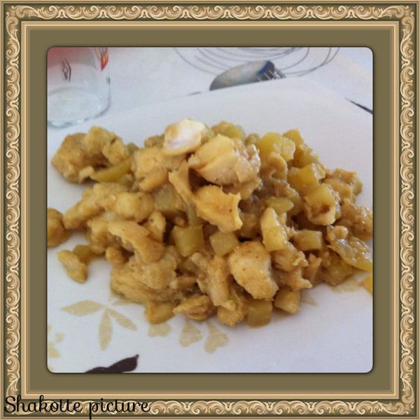 Curry de colin au lait de coco