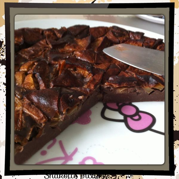 Clafoutis choco-pomme