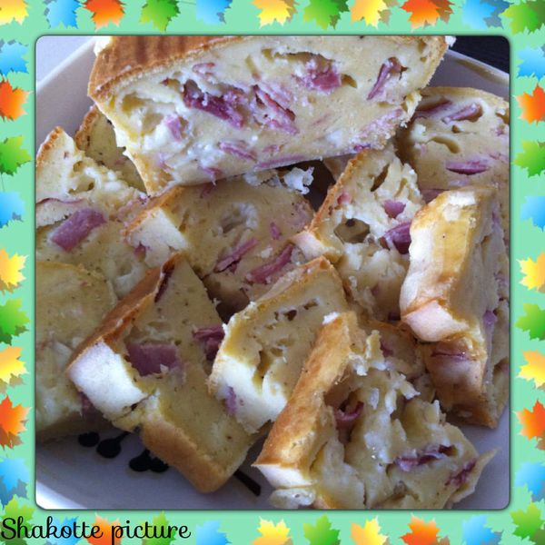 Cake bacon mozzarella