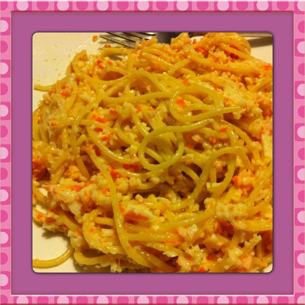 Spaghettis au surimi