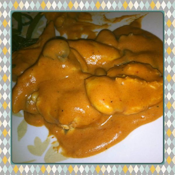 Poulet sauce aurore