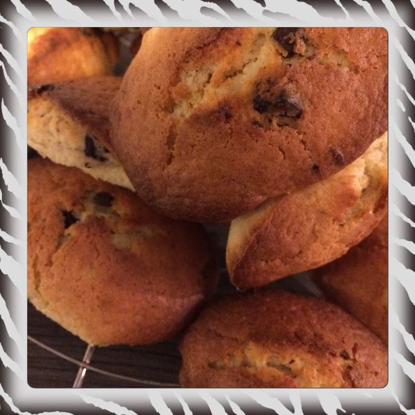 Madeleines citron pépites chocolat