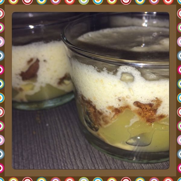 Verrines pommes speculoos
