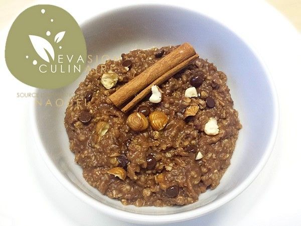 Porridge chocolat noisette