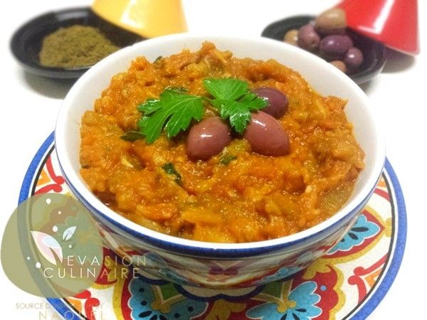 Zaalouk d'aubergines marocaine