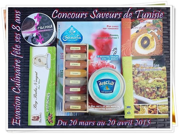 Concours de cuisine lot saveurs de Tunisie à gagner