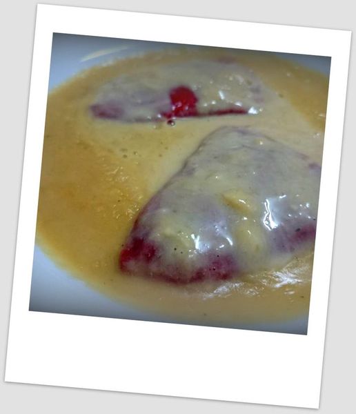 Pimientos rellenos de foie casero