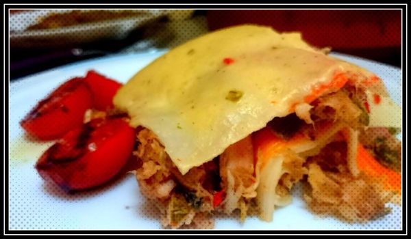 LASAÑA DE REJOS Y BACALAO (SIN PASTA) DE DIETA