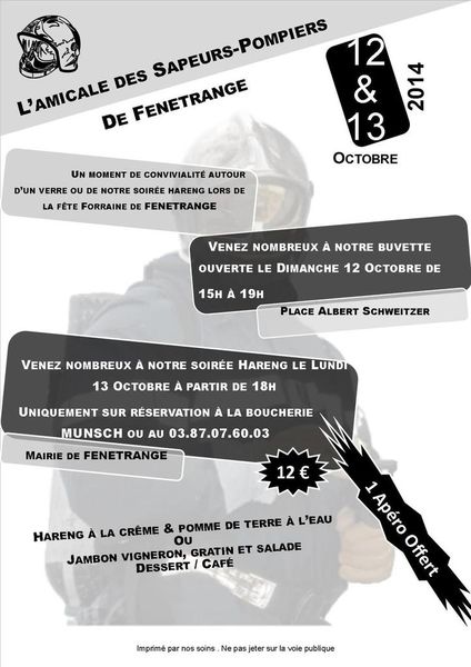 L'amicale des sapeurs-pompiers de Fénétrange.