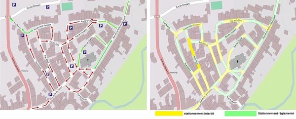 modification de la circulation et du stationnement au centre ville