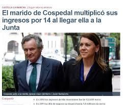 ESPAÑA: Cospedal dice que el PP "ha trabajado mucho para saquear este país" ja ja ja - "Velén EsteVan" rompe con el conductor de ambulancias - El director de Hacienda - un tal Santiago Menéndez - dice que sus datos sobre los evasores fiscales "son la repera patatera" - Emilio Cuatrecasas - abogado - condenado a dos años de carcel - Los maleantes poco a poco van cayendo -