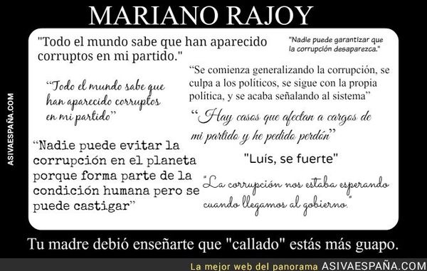 ESPAÑA: Me permito aconsejar a "Marrano" rajoy que se abstenga en la votación para hacer presidente del Gobierno a "Perro" sanchez - La alternativa es que PODEMOS sea imprescindible para que "Perro" gobierne - Si asi fuera "Marrano" y su "familia" terminarian en una alcantarilla con la boca llena de hormigas - Sirva como metafora - El resto: arenas - "la del caloret - mis Albacete - "la minina" - esperanza aguirre - los curiatos y el resto de la banda - en el mejor de los casos - terminaran en la carcel - Por tanto "Marrano": "cabila ninchi cabila" JA JA JA - TIC TAC - TIC TAC... Tengo que repetir una vez mas: que el PP se financia con dinero negro - que a mi me conste - - desde el año 1987 - Quien tenga alguna duda que pregunte al "curiato" pedro antonio martin marin (Delaware) TIC TAC - TIC TAC