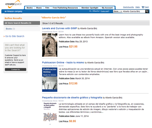 Alberto Garcia Briz en CreateSpace