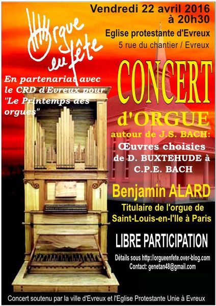 Concert du 22 avril 2016 à Evreux
