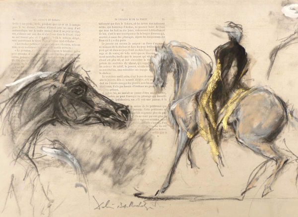Dans l’oeuvre de Régis Delène-Bartholdi, chaque représentation sur le thème du cheval illustre, avec une extrême exigence, la belle légende divine par laquelle du limon naquit Adam et de l’air naquit le cheval.