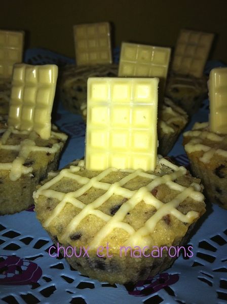 Cupcakes aux noisettes et aux 2 chocolats