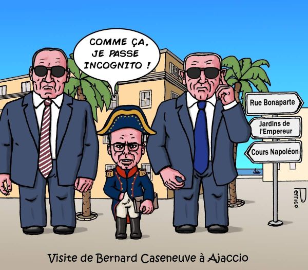 Corse / Bernard Caseneuve / dessin politique