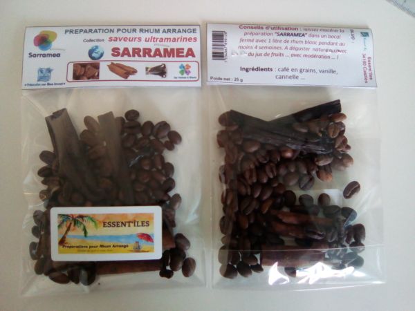 Préparations pour Rhum Arrangé (gamme 2016) : SARRAMEA, en hommage aux plantations de café ultramarines