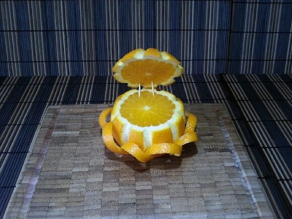 orange sculptée