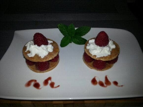 mille-feuilles feuillantines framboises chantilly