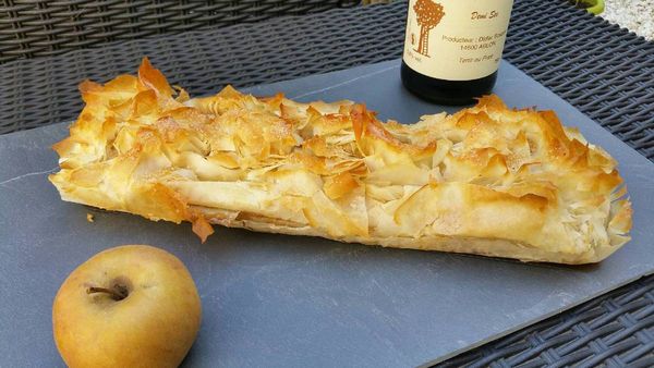 tourtière landaise pommes armagnac en feuilles de filo