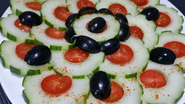 concombre au coeur de tomates cerises