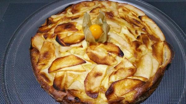 gâteau invisible pommes poires