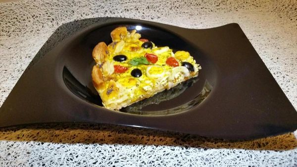 tarte salée couronnée