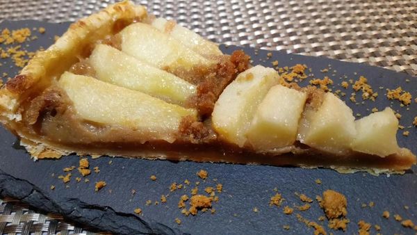 tarte aux poires à la crème de spéculoos