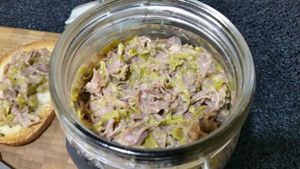 rillettes de confit de canard au Muscat