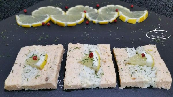 terrine de saumon et cabillaud