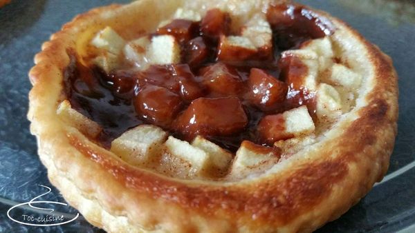 tartelettes aux pommes et Carambar