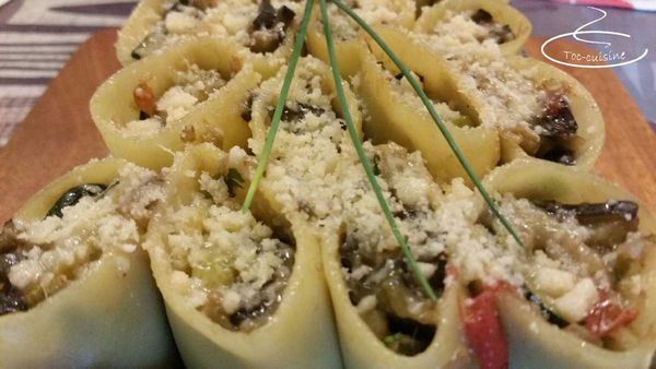 verticale de lasagnes paccheris