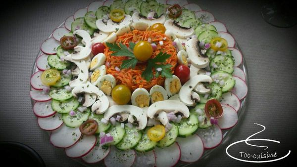 plateau de crudités de la "chef"