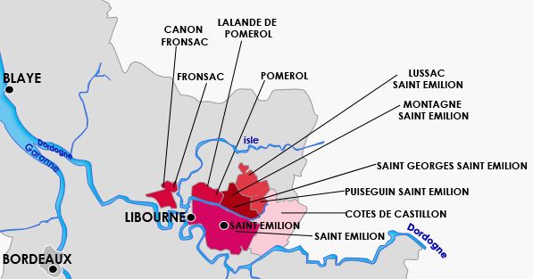 Les appellations du Libournais