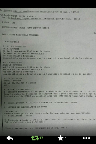 Les 3 suspects identifiés Saïd et Chérif K.ainsi que Hamyd M