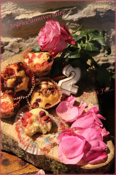 Layer muffin fraise,rhubarbe, confiture de lait
