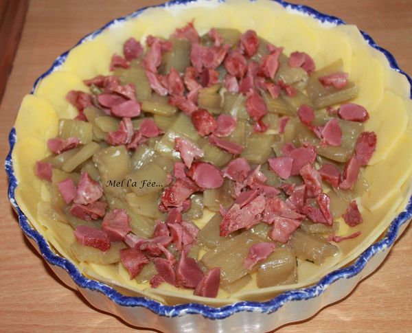 Gratin pomme de terre/ bette / gésier confit