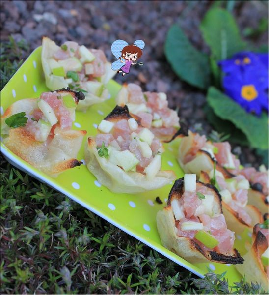 Tartare de thon à la pomme