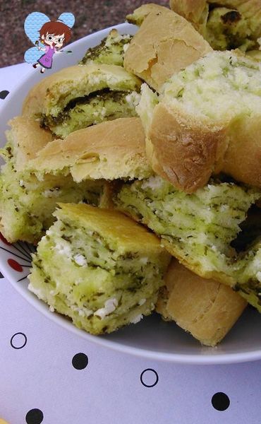 Brioche salée pesto feta