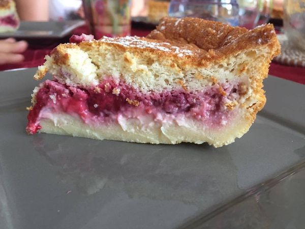Gâteau magique à la framboise