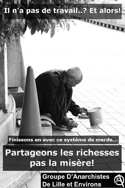 Partageons les richesses, pas la misère