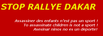 Rallye Dakar : cette course est une pompe à fric et une machine à tuer. Il faut l'interdire