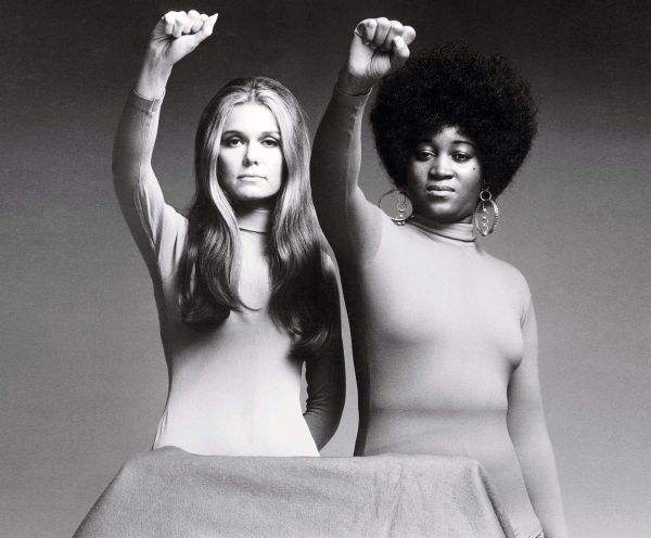 Gloria Steinem and Dorothy Pitman-Hughes, 1972 by Dan Wyn