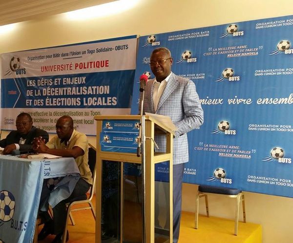 La première Université politique de son parti, l’Organisation pour bâtir dans l’union un Togo solidaire (OBUTS)