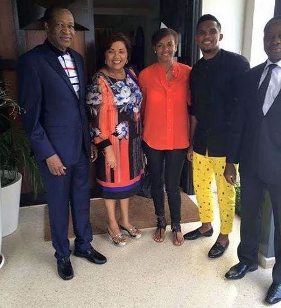 La photo du couple Eto’o et Blaise Compaoré qui divise la toil