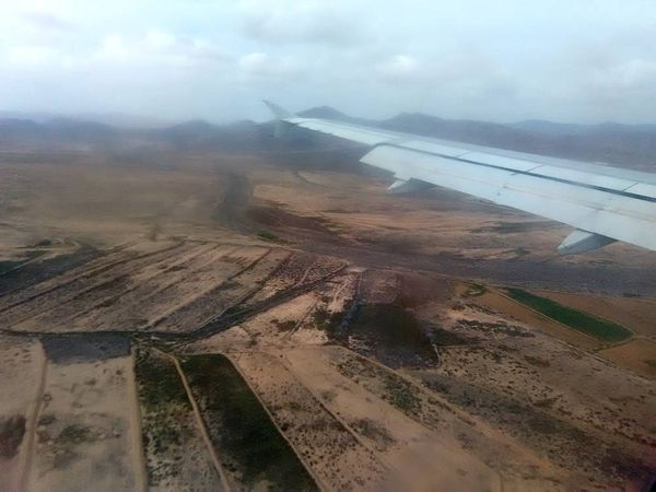 Vue de Fuerteventura à l'atterrissage !