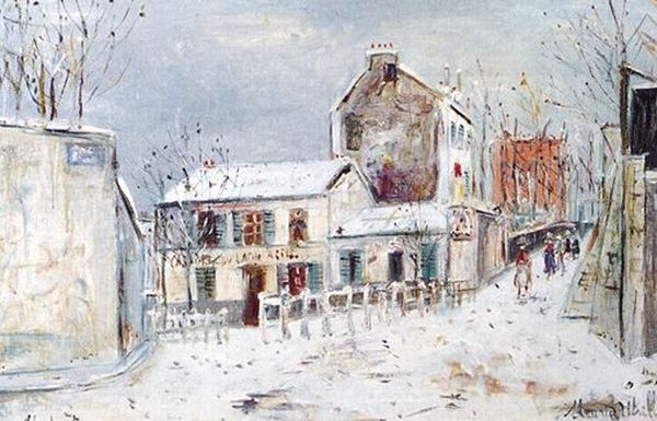 Le cabaret du lapin agile en hiver( Utrillo)
