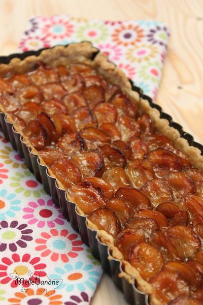 Tarte mirabelles et miel